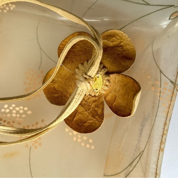 CHANEL VINTAGE CLEAR PVC FLORAL TOTE BAG - Picture 11 of 15